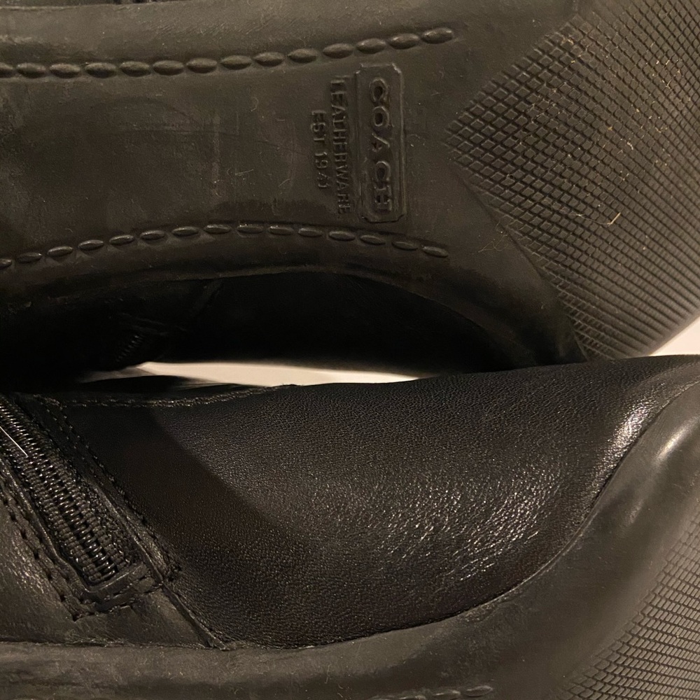Coach Leather Monogram Boots - Picture 10 of 13